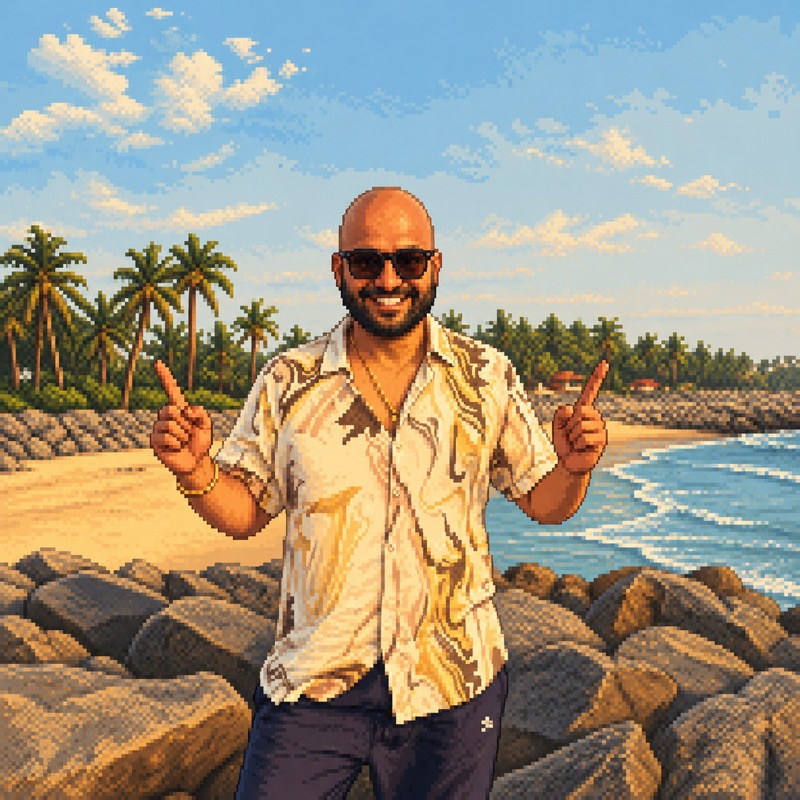 Nikhil Akki pixel portrait